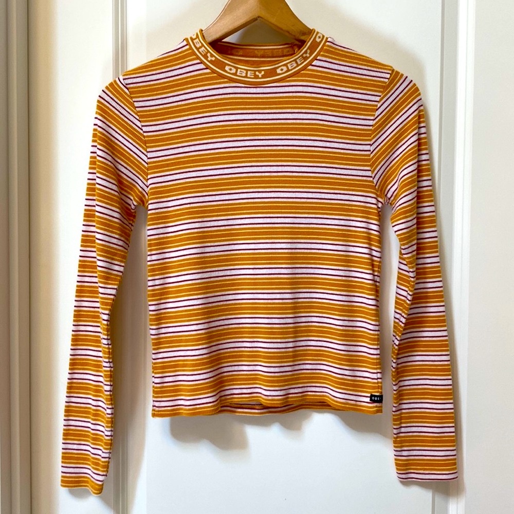 Obey Ribbed Crop Top